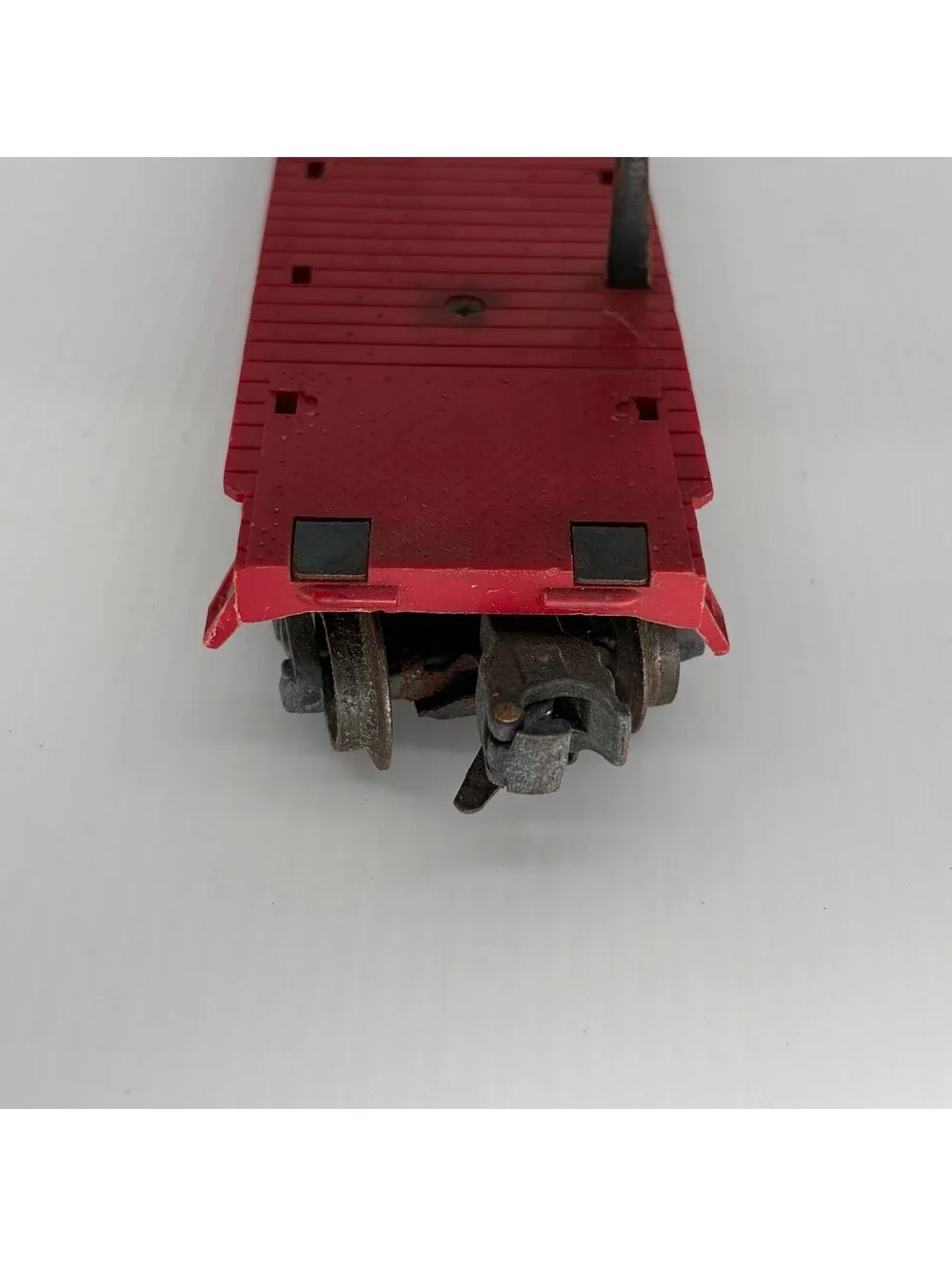 Vintage Lionel 6414 Red Auto Loader Flatcar O Gauge Train Car For Repair